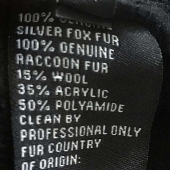 Linda Richards Fur Pocket Open Vest Cardigan Silver Fox Raccoon Size Small - Picture 9 of 10